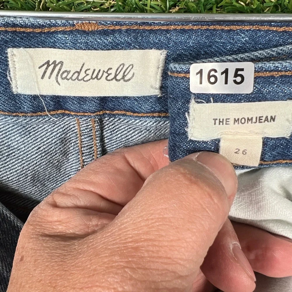 Madewell The Momjean High Rise Tapered Leg Denim Jeans Medium Wash‎ Size 26